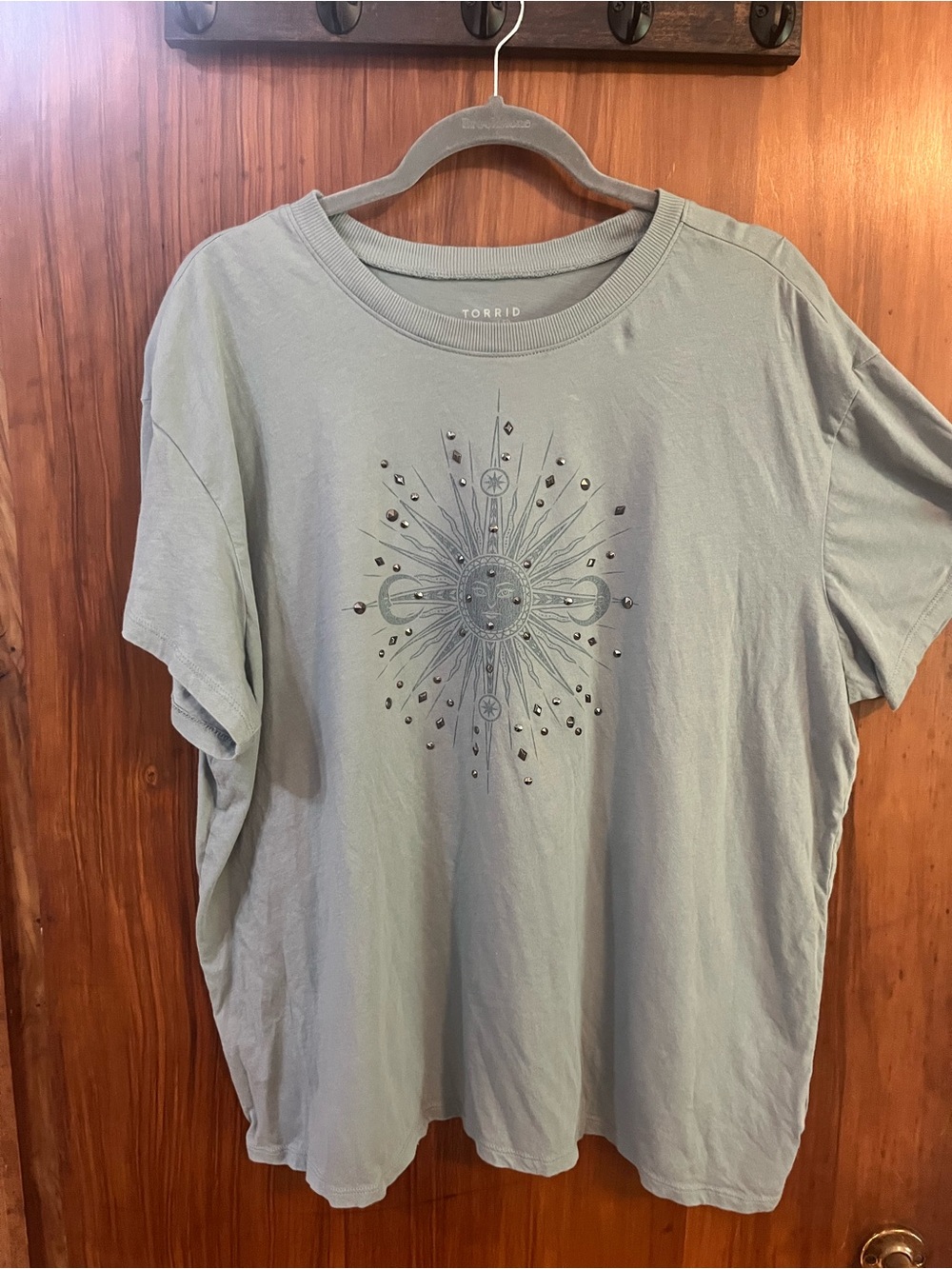 torrid Relaxed Fit Tee in Sage size 1